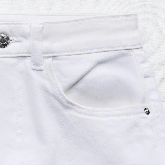 Zara Mom Fit Shorts NEW - sz 4 - Picture 4 of 6